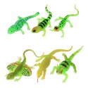 Gumowa Figurka Jaszczurka Fluorescencyjna Świecąca W Ciemności Zielona 15cm