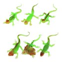 Gumowa Figurka Jaszczurka Fluorescencyjna Świecąca W Ciemności Zielona 15cm