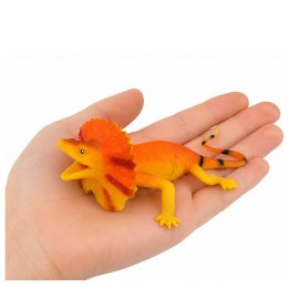 Jaszczurka Kołnierzasta Gumowa Figurka Rozciągliwa Realistyczna 19cm
