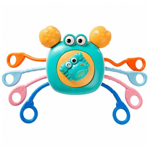 Krab Sensoryczny Zabawka Edukacyjna Dla Malucha Grzechotka Gryzak Niebieski