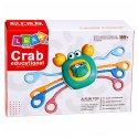Krab Sensoryczny Zabawka Edukacyjna Dla Malucha Grzechotka Gryzak Niebieski