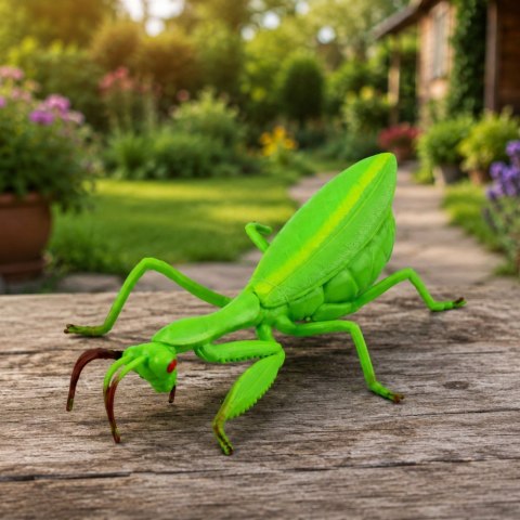 Modliszka Gumowa Figurka Rozciągliwa Realistyczna Zielona 18 cm