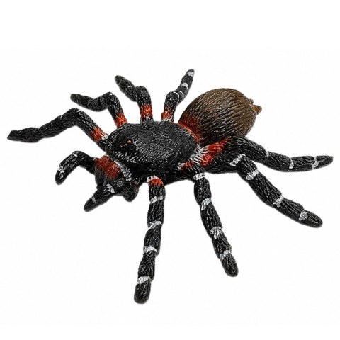 Pająk Tarantula Gumowa Figurka Rozciągliwa Realistyczna Czarny 10 cm