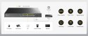 SWITCH POE GS1018PS2 16-PORTOWY + 2X UPLINK + 2X SFP CUDY