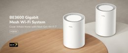 DOMOWY SYSTEM WI-FI MESH M3600(2-PACK) Wi-Fi 7 2.4 GHz, 5 GHz, 688 Mb/s + 2880 Mb/s CUDY