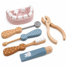 Drewniany Zestaw Dentystyczny Narzędzia Mały Lekarz Stomatolog
