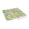 Mata edukacyjna dla dzieci, puzzle 120 x 120 cm, samochody