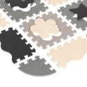 Mata edukacyjna dla dzieci, puzzle 150 x 150 cm z ramką