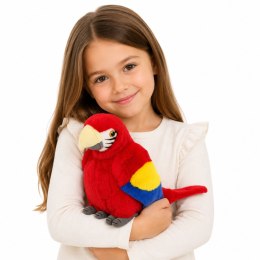 Pluszowa Papuga Ara Ptak Egzotyczny Maskotka Przytulanka Czerwona 24 cm