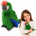 Pluszowa Papuga Ara Ptak Egzotyczny Maskotka Przytulanka Zielona 24 cm