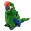 Pluszowa Papuga Ara Ptak Egzotyczny Maskotka Przytulanka Zielona 24 cm
