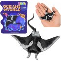 Ryba Gumowa Płaszczka Figurka Rozciągliwa Realistyczna Ryba Oceaniczna 13cm