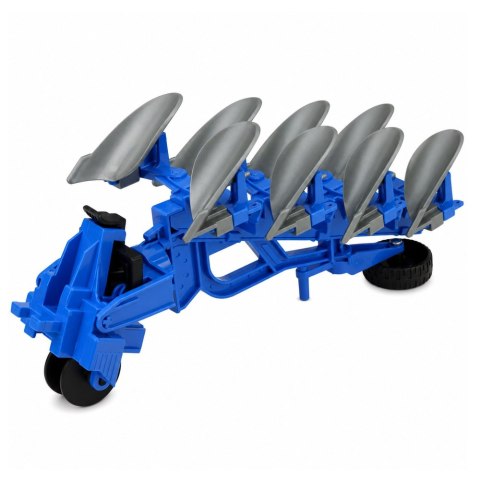 Traktor Rolniczy Farmerski Z Pługiem Wieloskibowym Gumowe Koła Zielony 1:24