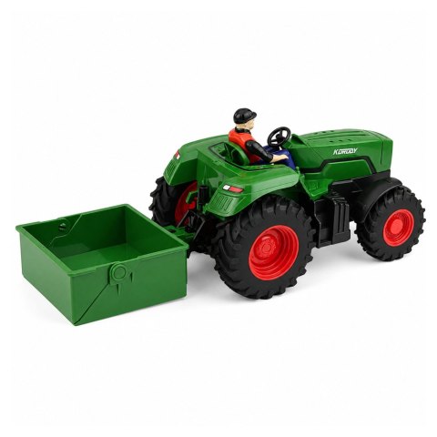 Traktor Rolniczy Zdalnie Sterowany RC Z Przyczepą Skrzyniową Rolnik 1:24