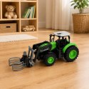 Traktor z Chwytakiem Do Bali Zdalnie Sterowany RC Światła Zielony 1:24
