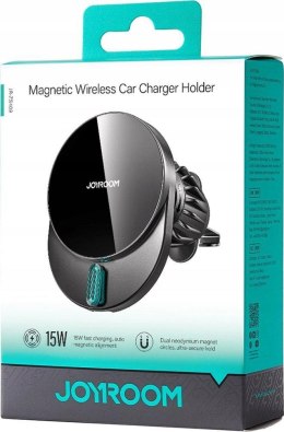 Uchwyt samochodowy magnetyczny z ładowarką indukyjną Joyroom JR-ZS409 15 W na kratkę wentylacyjną