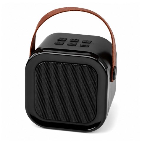 Zestaw Do Karaoke Głośnik Bluetooth Dwa Mikrofony Światła LED Czarny