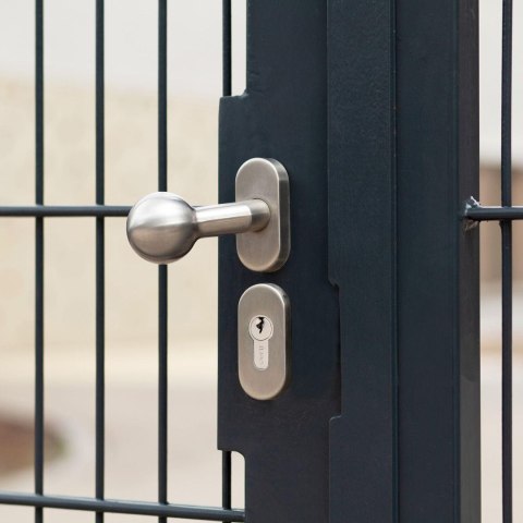 Gałka PSG ruchoma okrągła (63.419) ze stali nierdzewnej, z odsunięciem, szyld owalny