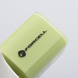 ŁADOWARKA SIECIOWA Forcell F-Energy GaN III VT-41 33 W 1x USB-C 1x USB-A PD 3.0 QC 4.0 ZIELONA