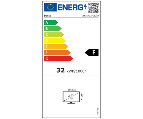 MONITOR HDMI, DP, AUDIO LM32-C301B 31.5 " - 1440p QHD DAHUA