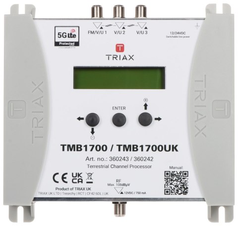 PROGRAMOWALNY WZMACNIACZ WIELOZAKRESOWY TMB-1700/TRIAX TRIAX