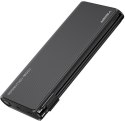 Powerbank Veger 25000 mAh 130 W PD QC 3.0 USB-A USB-C czarny z kablami USB-C i Lightning