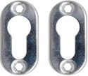 Szyld do zamka PSG 63.453 owalny, 62 x 32mm, nierdzewny