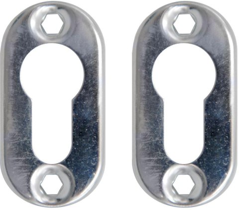 Szyld do zamka PSG 63.453 owalny, 62 x 32mm, nierdzewny