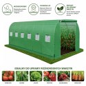 Tunel Ogrodowy Foliowy Szklarnia Na Warzywa PRO Stelaż 25MM 10x4x2M 40M²