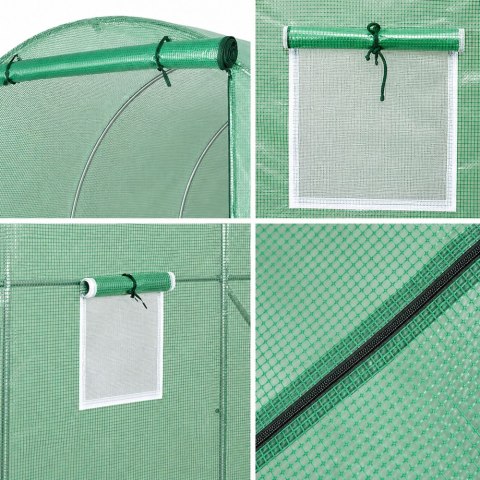 Tunel Ogrodowy Foliowy Szklarnia Na Warzywa PRO Stelaż 25MM 12x3x2M 36M²