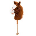 Hobby Horse Koń Na Kiju Głowa Konia Dźwięki Galopu Rżenia Brązowy 100 cm