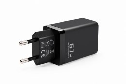 Ładowarka sieciowa Voltage GaN Charger 67W PD 3.0 QC 3.0 USB-A 2x USB-C czarna