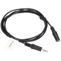 PRZEWÓD J-W3.5/J-G3.5/1.5MB Jack TRS 3.5 mm WTYK / Jack TRS 3.5 mm GNIAZDO 1.5 m Lanberg