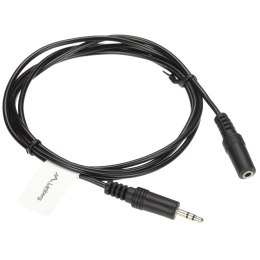 PRZEWÓD J-W3.5/J-G3.5/1.5MB Jack TRS 3.5 mm WTYK / Jack TRS 3.5 mm GNIAZDO 1.5 m Lanberg