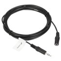 PRZEWÓD J-W3.5/J-G3.5/3MB Jack TRS 3.5 mm WTYK / Jack TRS 3.5 mm GNIAZDO 3 m Lanberg