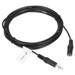 PRZEWÓD J-W3.5/J-G3.5/3MB Jack TRS 3.5 mm WTYK / Jack TRS 3.5 mm GNIAZDO 3 m Lanberg