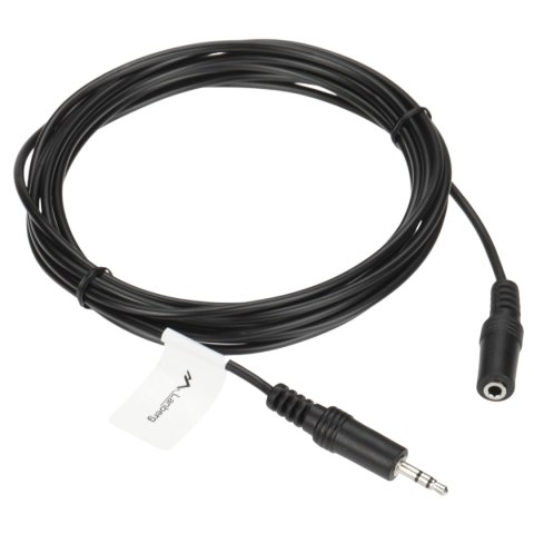 PRZEWÓD J-W3.5/J-G3.5/3MB Jack TRS 3.5 mm WTYK / Jack TRS 3.5 mm GNIAZDO 3 m Lanberg