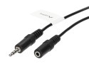 PRZEWÓD J-W3.5/J-G3.5/3MB Jack TRS 3.5 mm WTYK / Jack TRS 3.5 mm GNIAZDO 3 m Lanberg