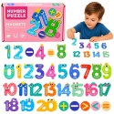 Puzzle Magnetyczne Działania i Liczby Działania Magnesy Edukacyjne 26 el.