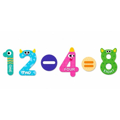 Puzzle Magnetyczne Działania i Liczby Działania Magnesy Edukacyjne 26 el.