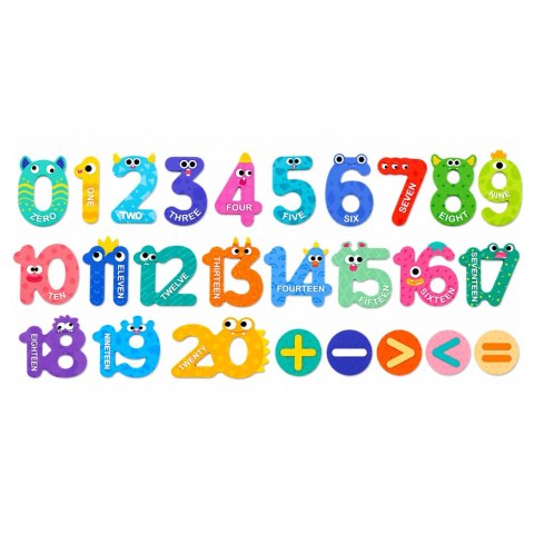 Puzzle Magnetyczne Działania i Liczby Działania Magnesy Edukacyjne 26 el.