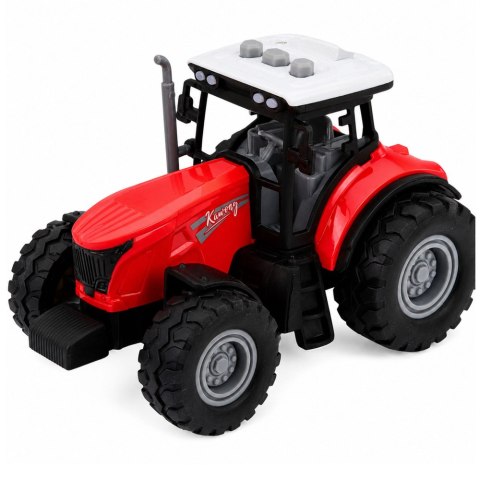 Traktor z Przyczepą Do Transportu Konia Figurka Światła Dźwięki 3 el.