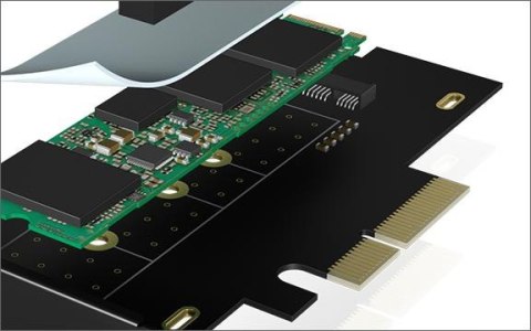 Kontroler IcyBox Karta PCI na M.2 SSD NVMe IB-PCI208-HS z radiatorem