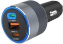 ŁADOWARKA SAMOCHODOWA Forcell F-Energy Alu 85 W 2x USB-C 1x USB-A 3.0 4.0