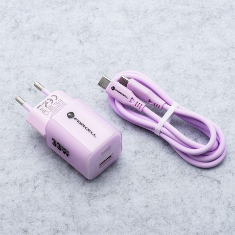ŁADOWARKA SIECIOWA Forcell F-Energy GaN III VT-41 33 W 1x USB-C 1x 3.0 4.0