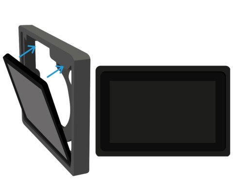 RAMKA MONTAŻOWA FRAME-PANEL-M-B/BLEBOX