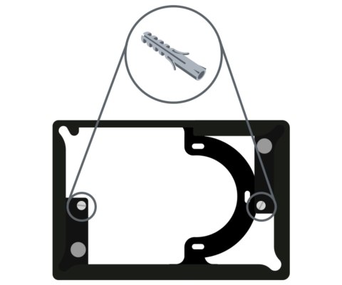 RAMKA MONTAŻOWA FRAME-PANEL-M-B/BLEBOX