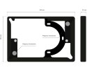 RAMKA MONTAŻOWA FRAME-PANEL-M-W/BLEBOX