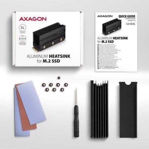 Radiator Axagon do dysków M.2 SSD CLR-M2XL chłodnica aliminiowa