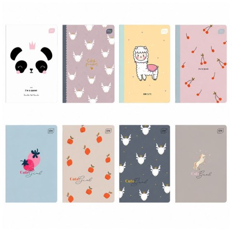 Zeszyt A5 trzy linie 16 kartek mix wzorów INTERDRUK